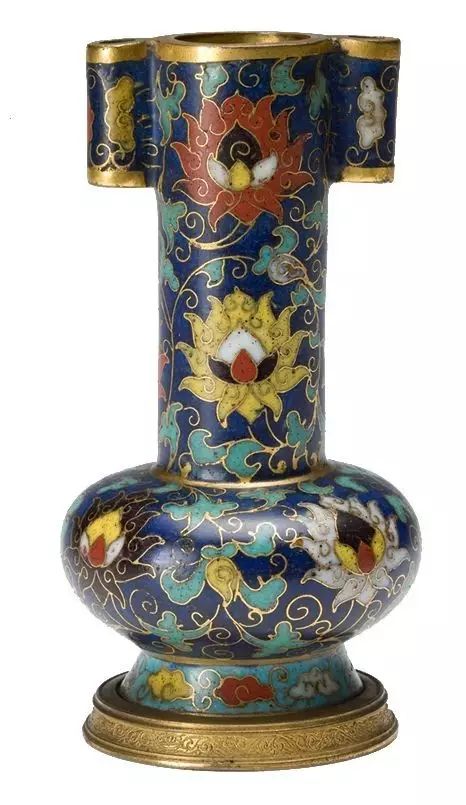 中国古美術・珍蔵・ 銅胎掐糸エナメル彩 景泰藍鎏金蓋罐・箱付き・文房具 中国古美術・珍蔵・ 銅胎掐糸エナメル彩 景泰藍鎏金蓋罐・箱付き