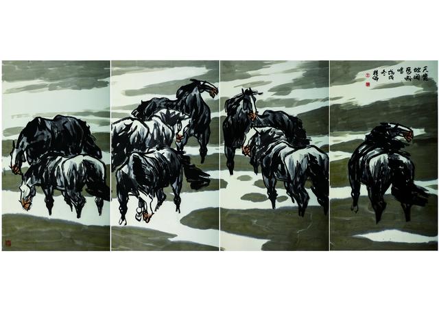 当代画马艺术研究院画家王桂卿作品欣赏