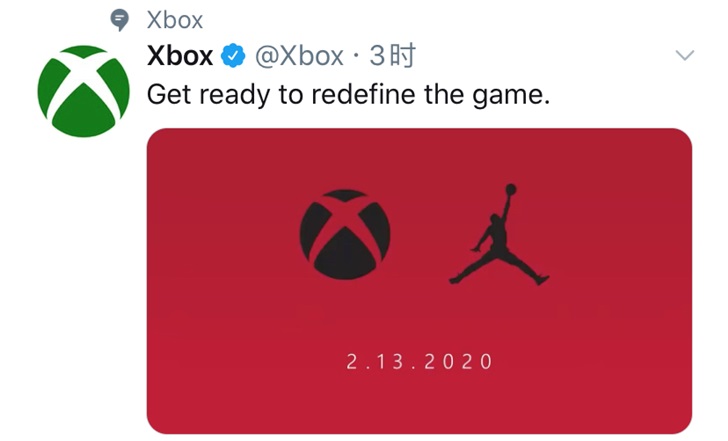 微软Xbox官方将与AJ联动：大红色背景引人注目