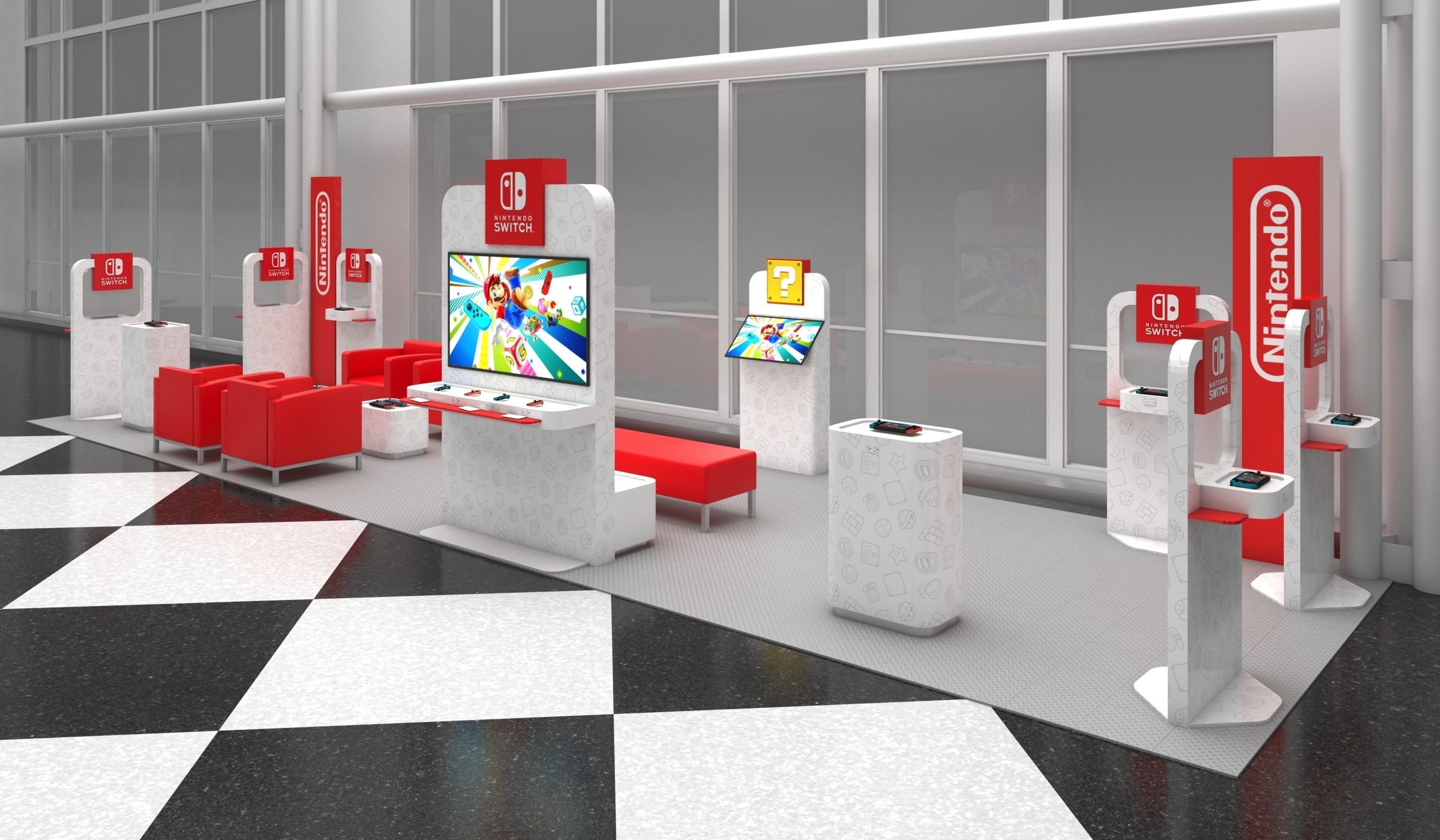 任天堂将在美国的4个机场开设Switch快闪候机室