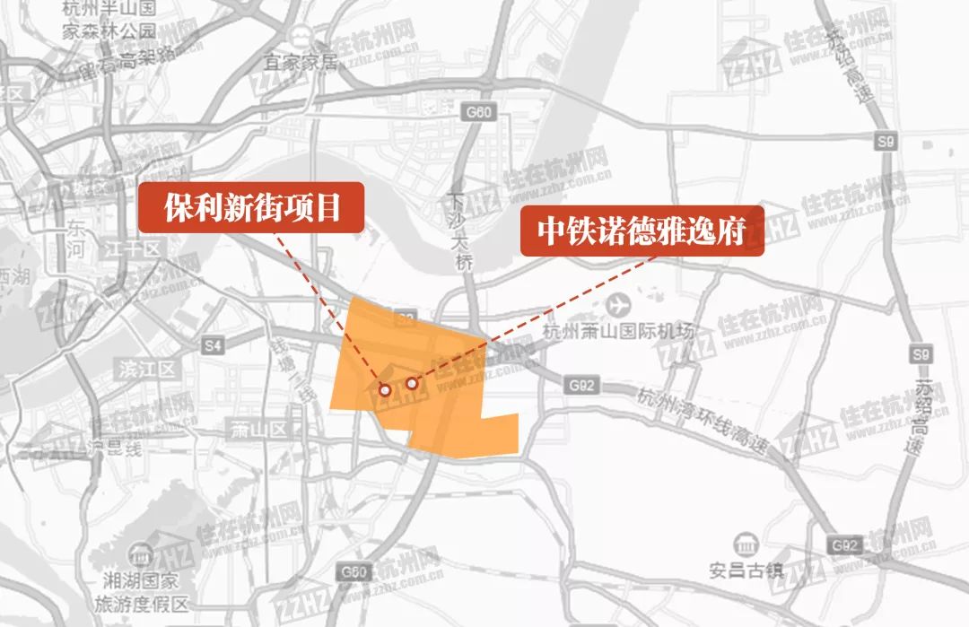 萧山区,主要集中在南部卧城,萧山科技城,萧山南站,新街,新塘5大板块