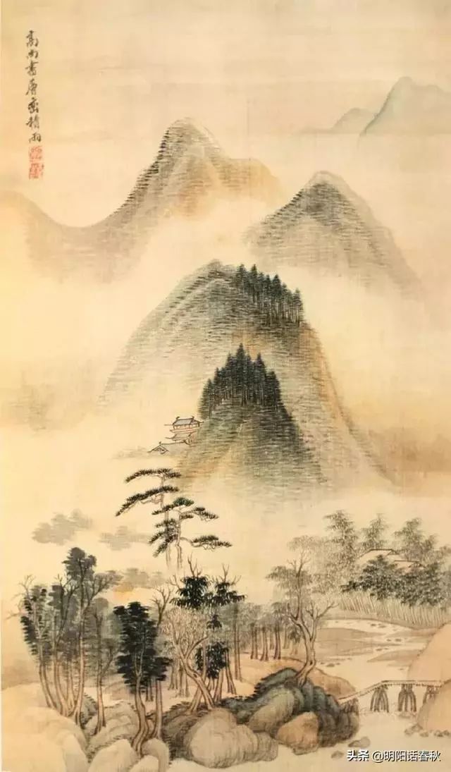 "清初画圣"王翚笔下山水_石谷