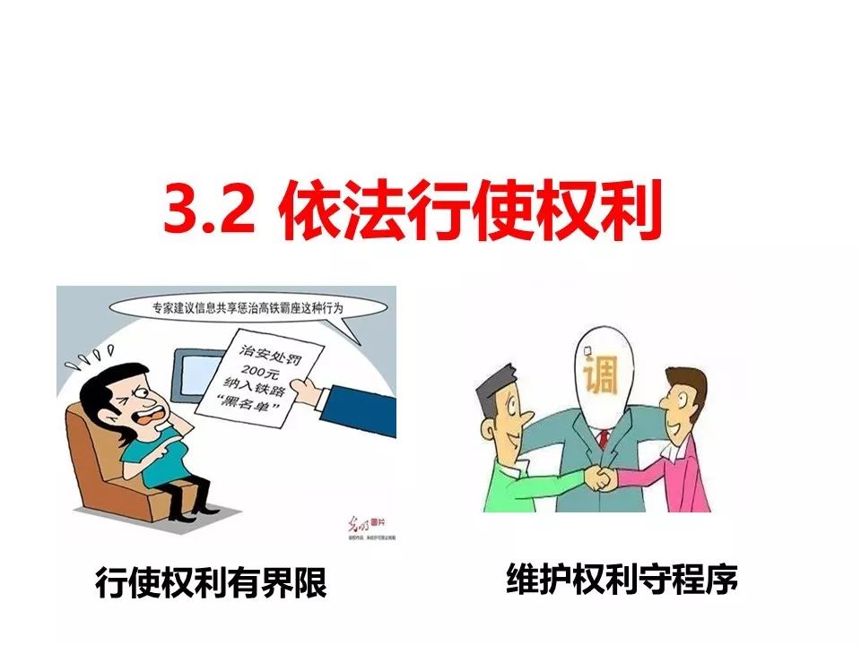 八下32依法行使权利课件