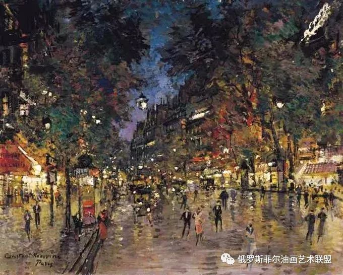 俄罗斯印象派画家柯罗文的艳丽色彩油画作品赏析