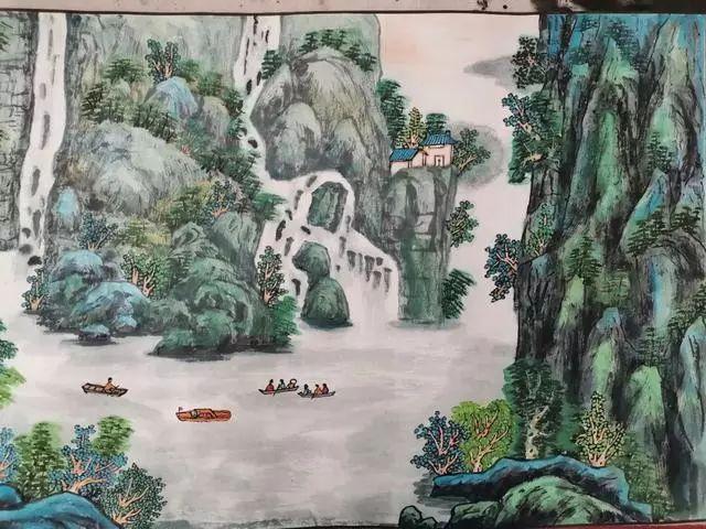 梁海平陇原十景中国画作品欣赏