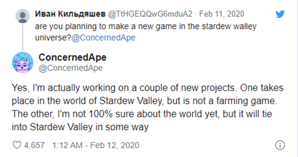 《星露谷物语》制作人正在开发多款新游戏