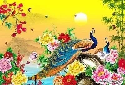 早上好!送你吉祥《花开富贵图》,祝你平安富贵又吉祥