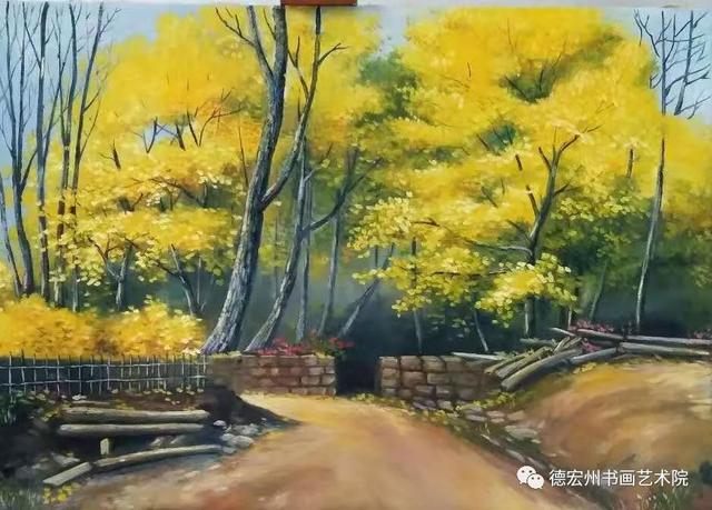 一波云南风情画奉上 小伙伴们请欣赏_水粉画