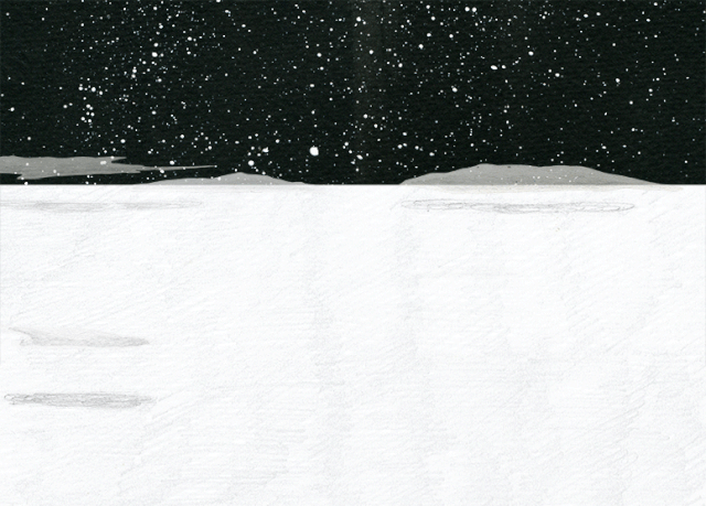 她笔下的gif插画,每一幅都是拥有梦游气氛的奇幻物语