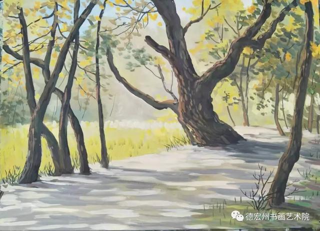 一波云南风情画奉上 小伙伴们请欣赏_水粉画