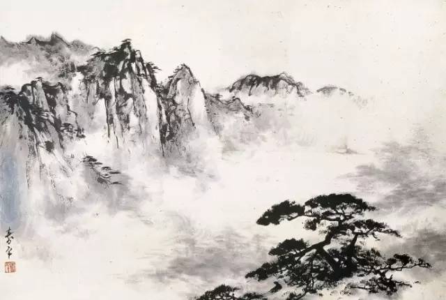 董寿平山水画欣赏