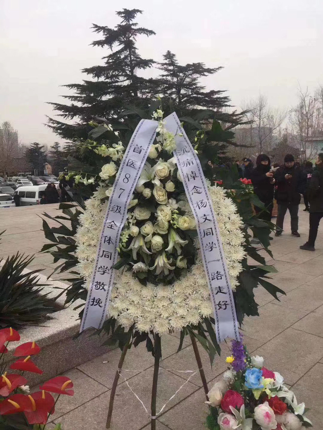 2年1月5日,020,杨文博士遗体辞别典礼在八宝山殡仪馆进行