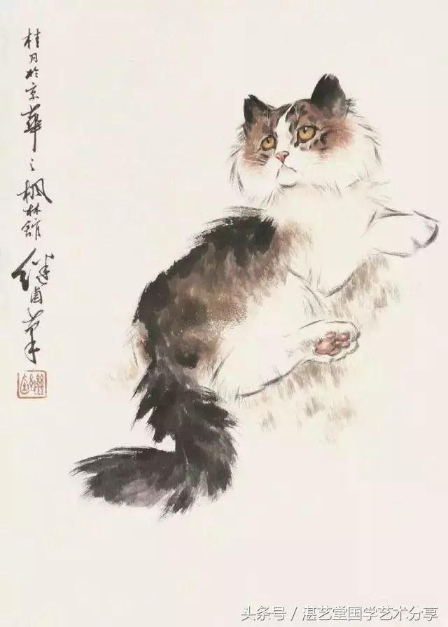 泼墨写意刘继卣画猫