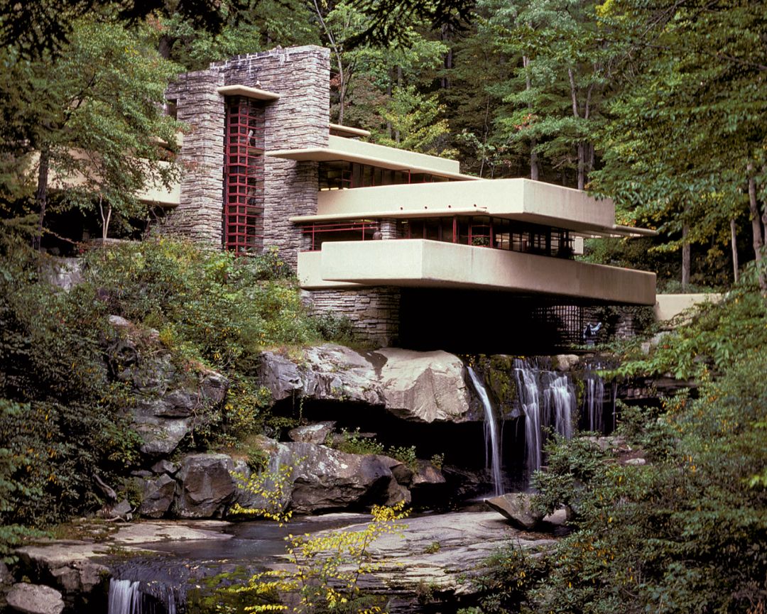 guggenheim museum霍利霍克别墅hollyhock house流水别墅fallingwater