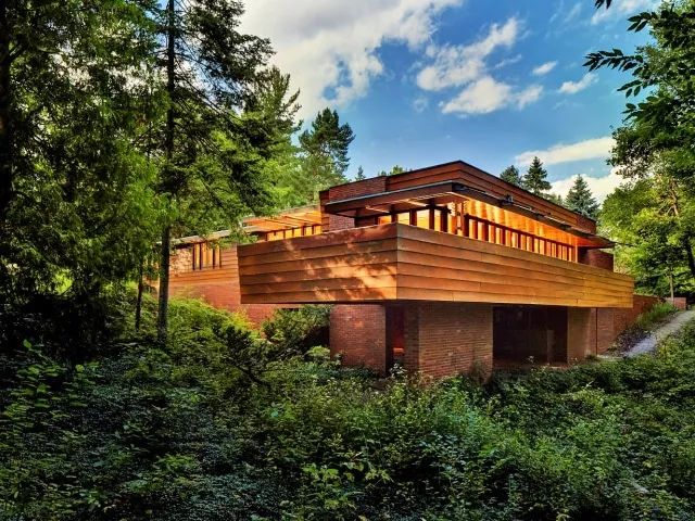 guggenheim museum霍利霍克别墅hollyhock house流水别墅fallingwater