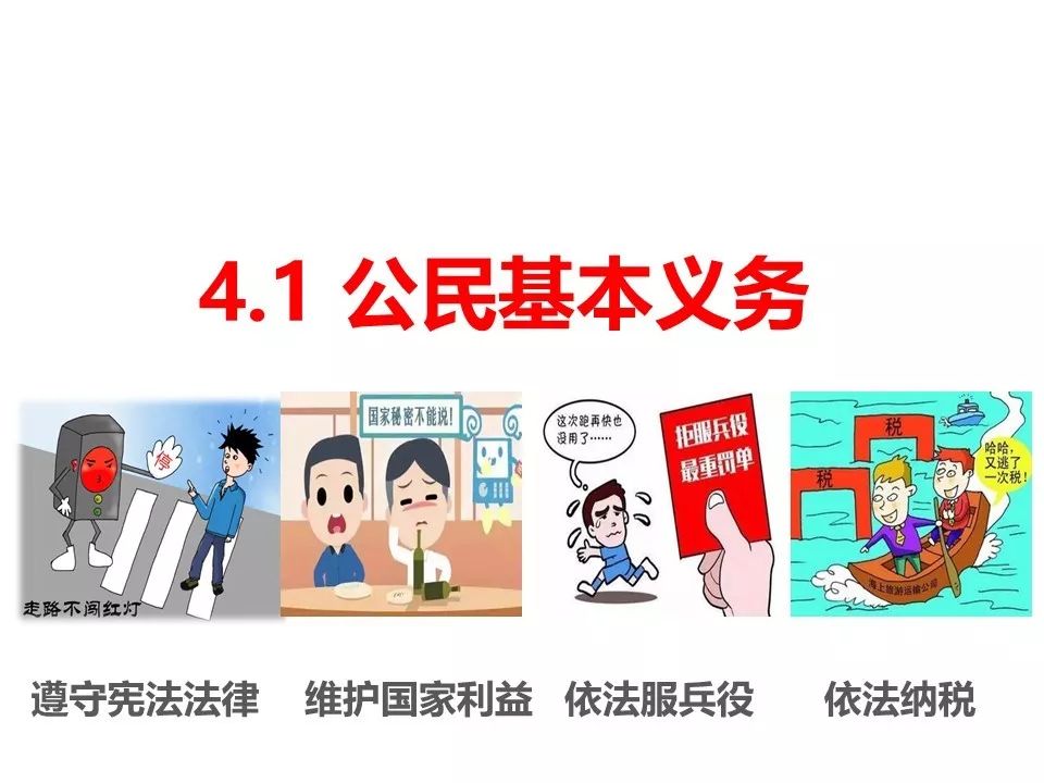 八下41公民基本义务课件学案微课