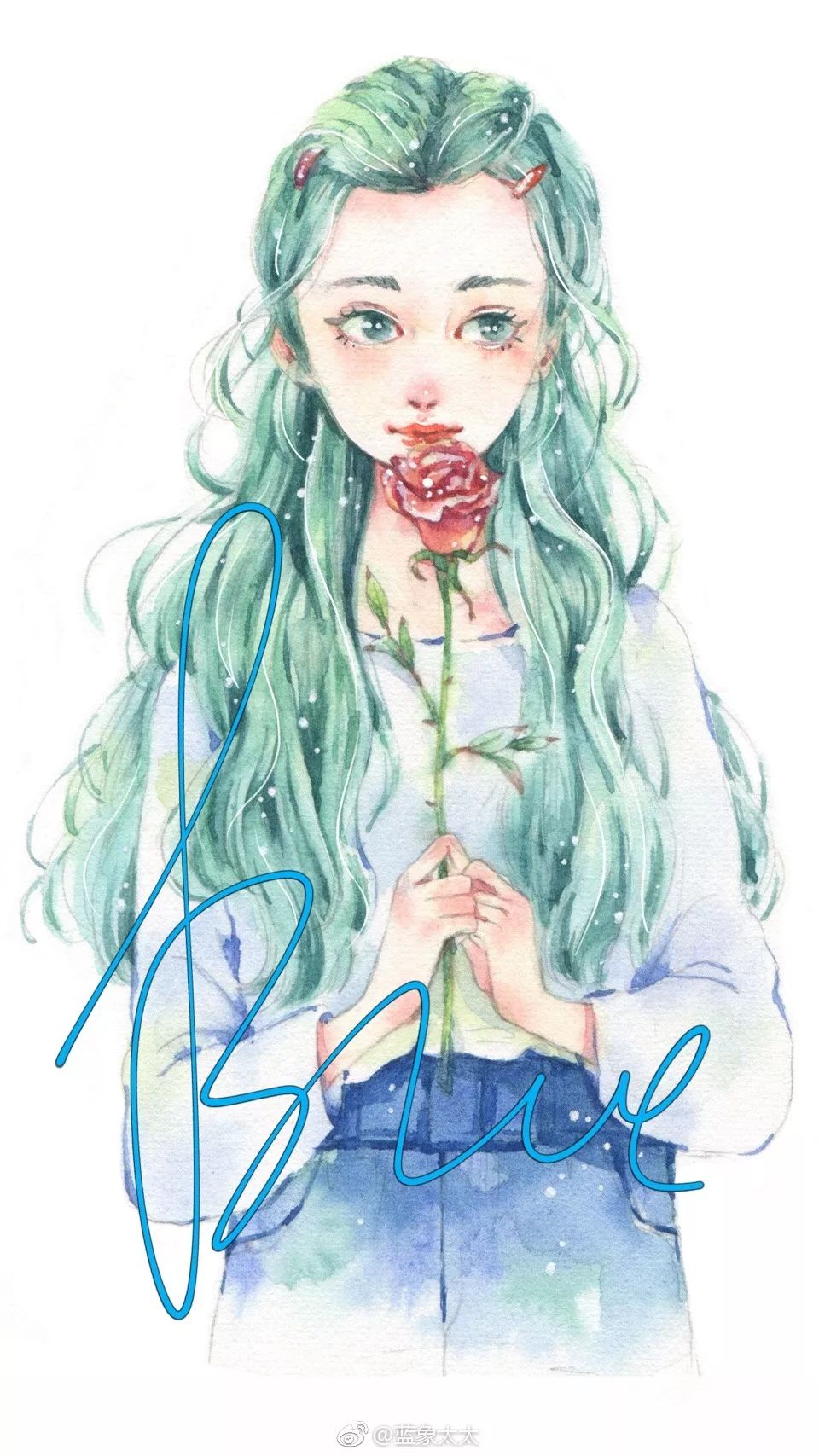 少女心爆棚的水彩插画,每一幅都想要!
