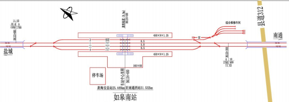 盐通高速铁路的主要中间站—如皋南站_站房