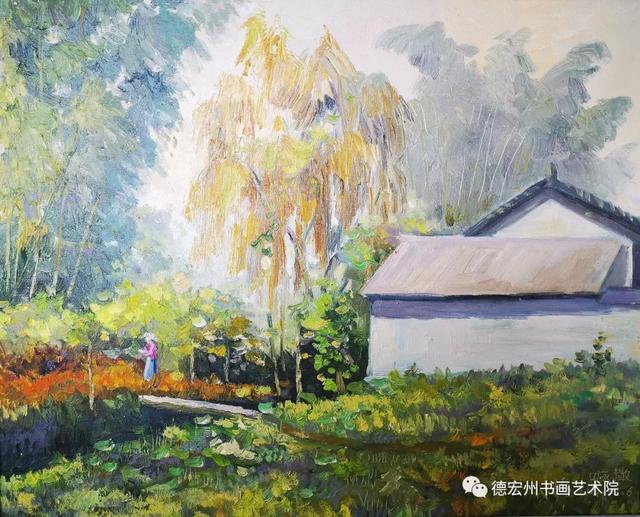 一波云南风情画奉上 小伙伴们请欣赏_水粉画