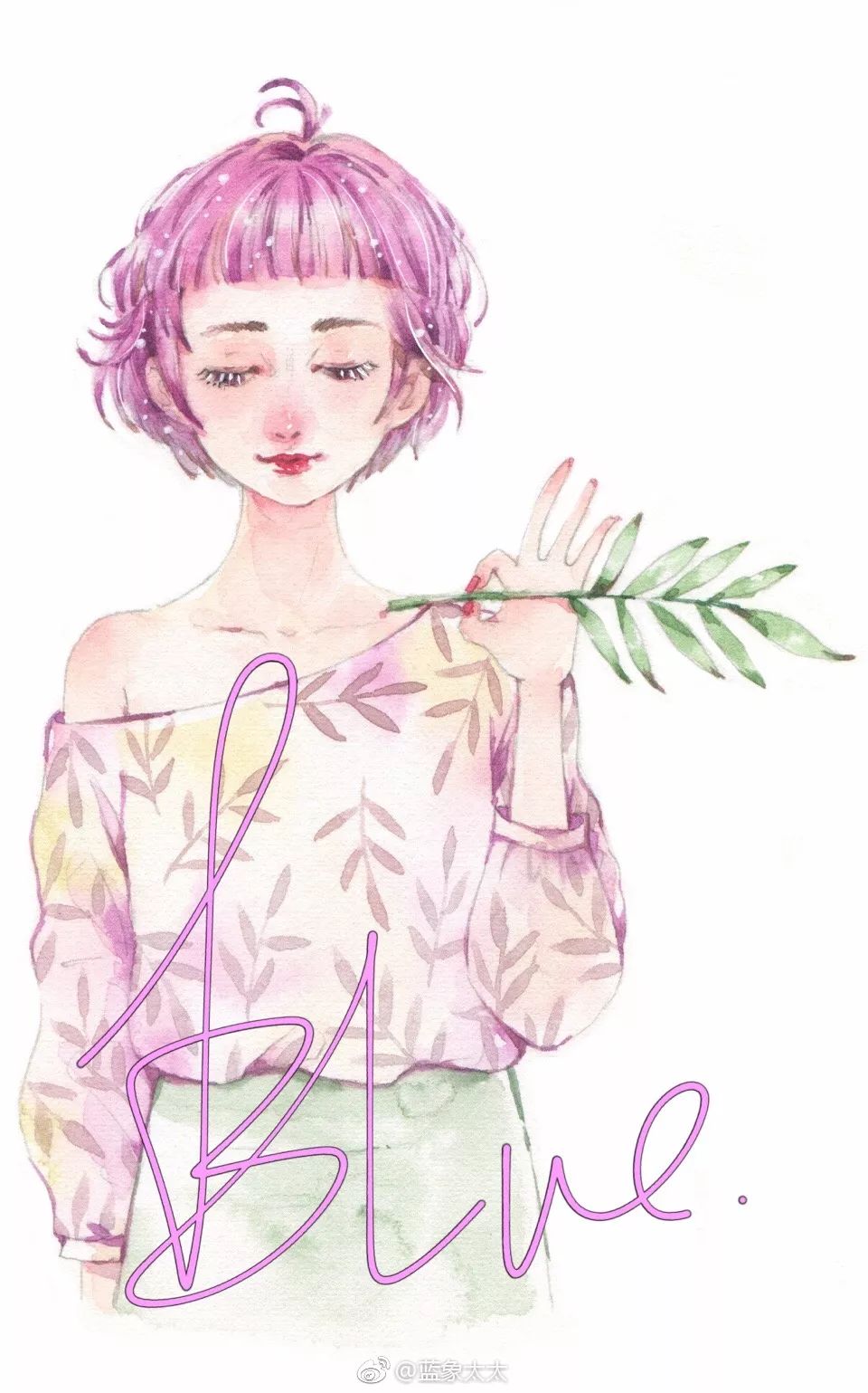少女心爆棚的水彩插画,每一幅都想要!