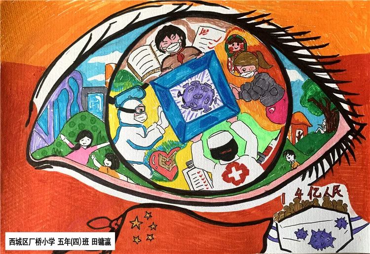 众志成城,抗击疫情——美术家在行动之儿童画篇②【天涯艺术1246期】