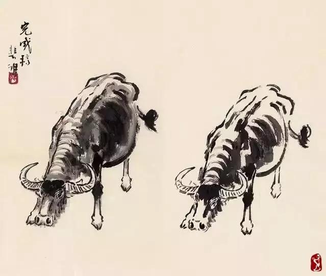 姿势:国画牛的画法步骤图文详解,一目了然