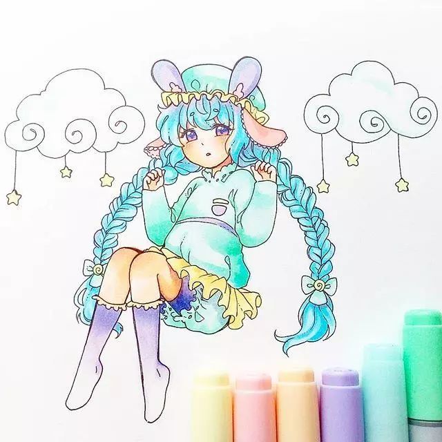 怎么画一个美丽的小女孩 bb3672b9ae204f67a5c9b8d5a554bf4d.jpeg