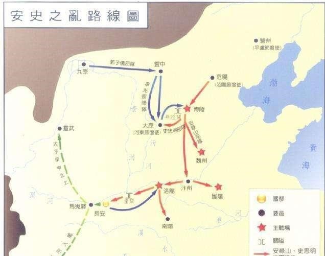 安禄山占领长安之后,派兵进攻南边的江淮财富之地,并没有追击向蜀中