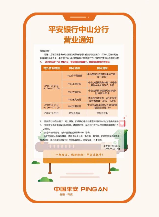 最新!这周中山银行上班时间如何?附网点最新情况!