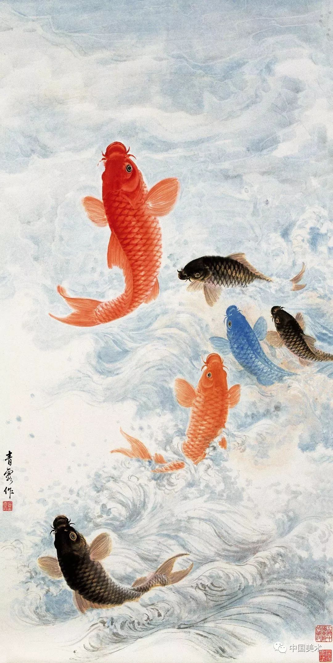 大师画鱼,祝你年年有余!