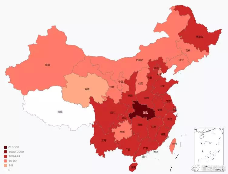 全国新增新冠肺炎确诊病例2048例 累计70548例