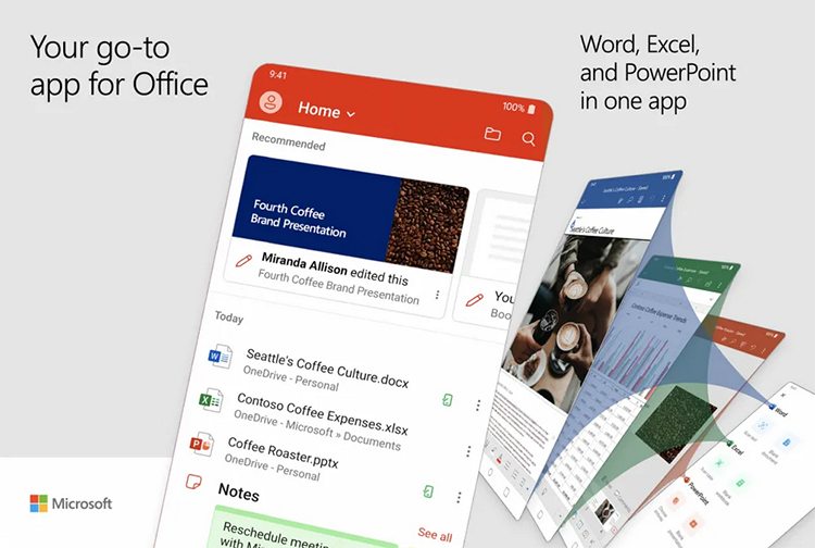 微软正式发布安卓版Office集成应用常用办公三件套整合为一