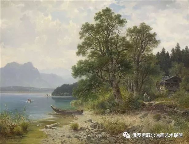 很美的风景油画作品欣赏德国艺术家路德维希斯凯尔