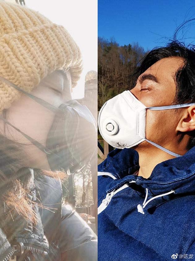 双人口罩照_戴口罩的双人情侣头像(2)
