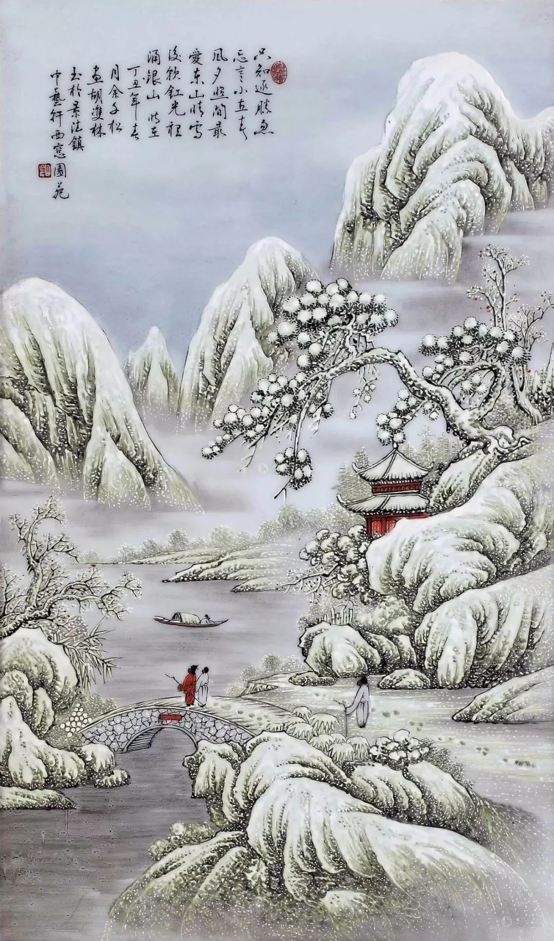 大自然的静谧，画中雪景，美如世外桃源！_搜狐网