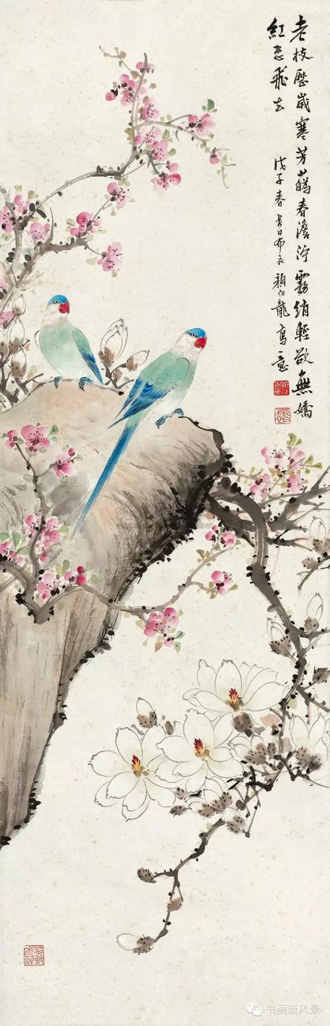 疫情期间,宅在家,观赏这些花鸟画,春色满园,愉悦心情