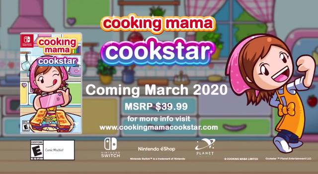 NS《料理妈妈》系列新作公开2020年3月上市