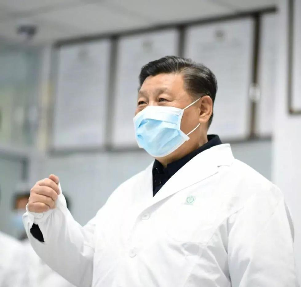 2月10日,习近平在北京调研指导新冠肺炎疫情防控工作.