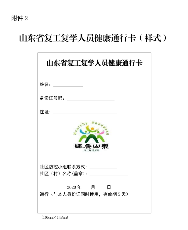 临沂24小时无新增!这俩县区率先启用复工复学人员健康通行卡!