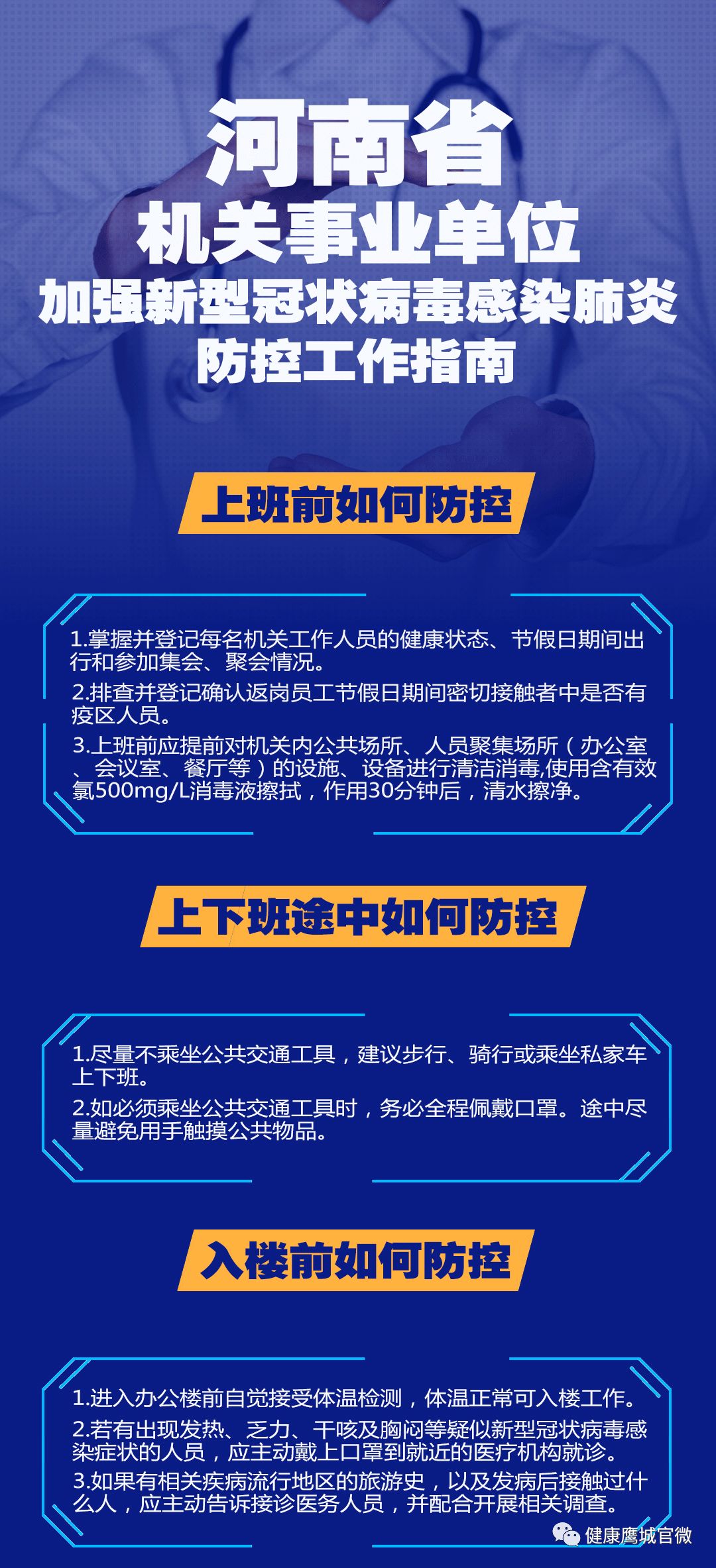 机关事业单位新型冠状病毒感染肺炎疫情防控工作指南