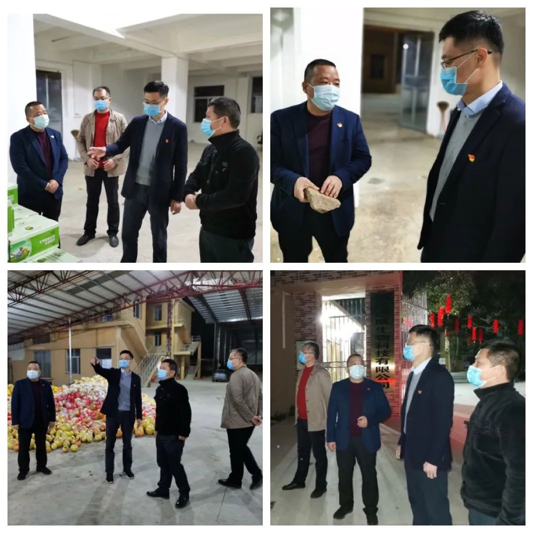 副县长陈志亮到霞寨检查指导企业复产情况.