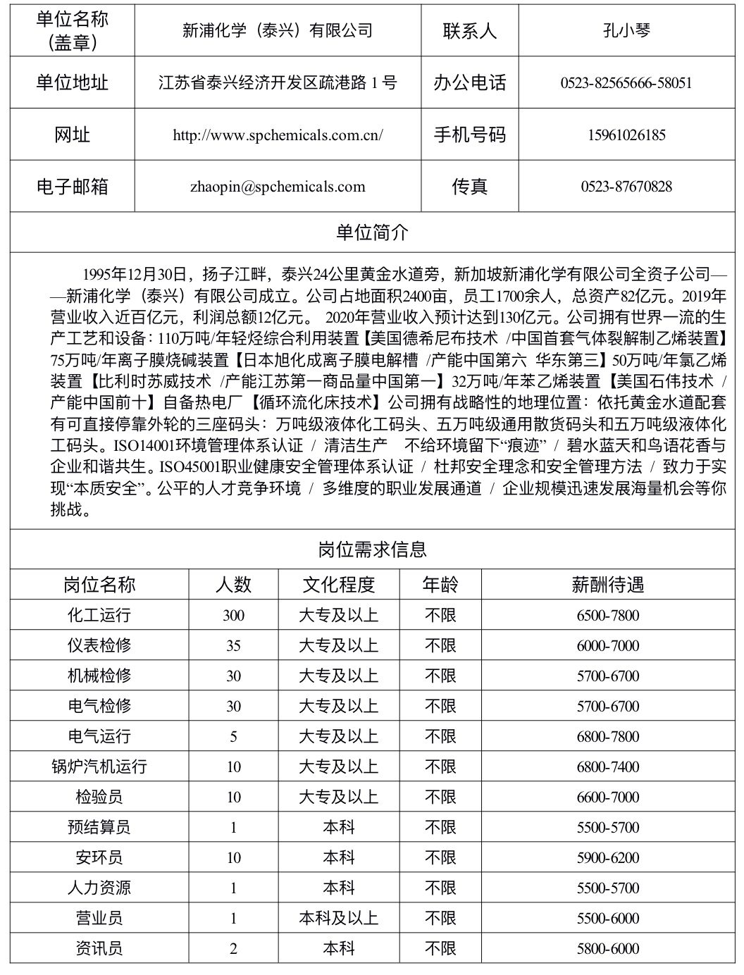 靖江招聘信息_靖江日报数字报 本周招聘信息(5)