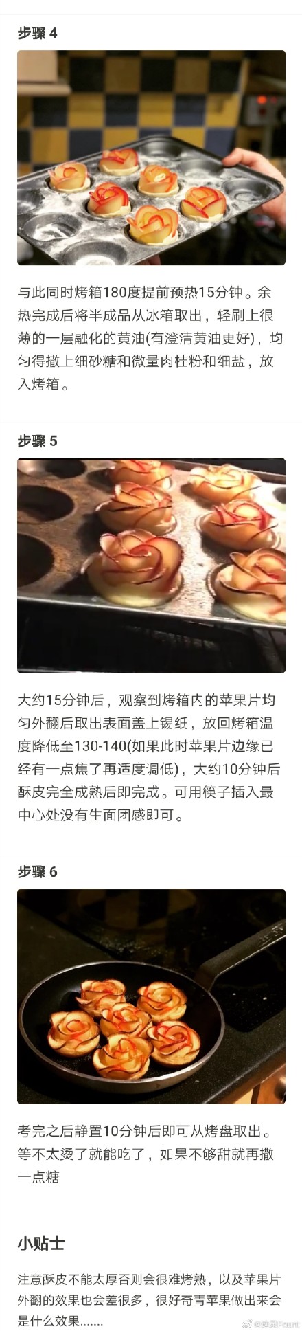 苹果玫瑰挞(apple rose tarts)