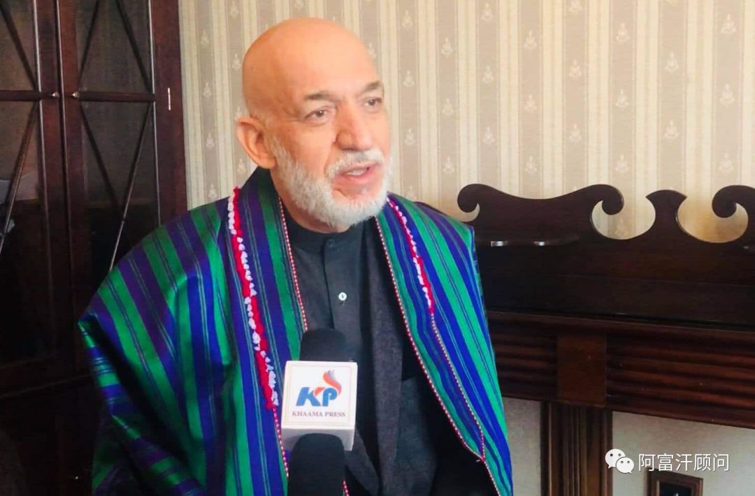 阿富汗前总统哈米德·卡尔扎伊(hamid karzai)宣布了自己关于最终总统