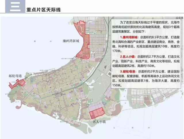 廉州湾新城在2019年的时候,北海市已给其定位为建设成滨海城市
