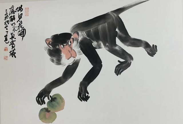 这是谁画的猴子,画活了