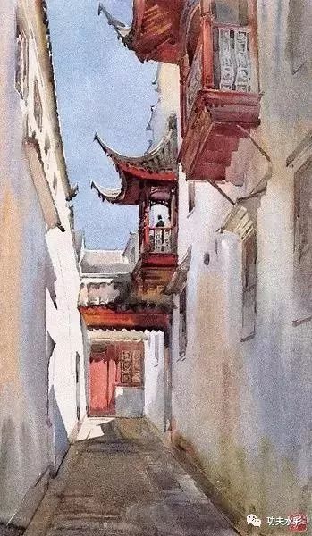 清华女建筑学教授水彩画的中国味道
