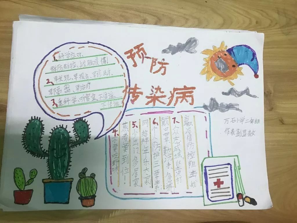 127,《预防传染病》万石小学二年级 彭显敖