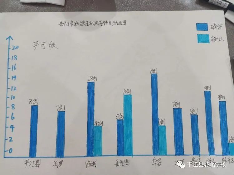 (温馨留言:可以尝试用一个条形统计图来表示"确诊病例和疑似病例"这