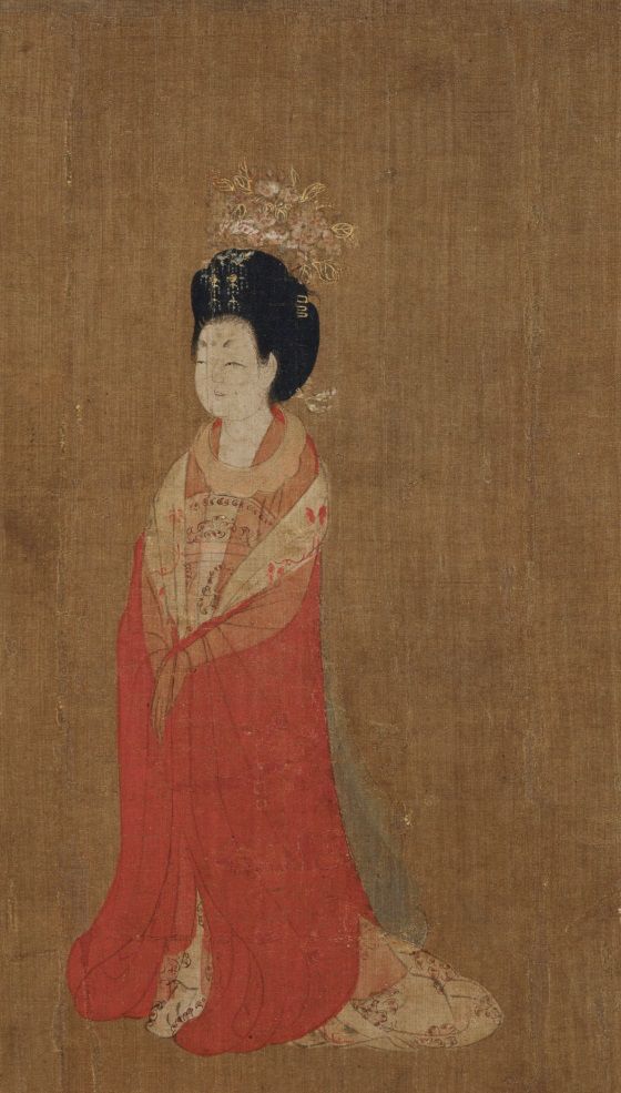 今人美术教育中国古代名画作品赏析《簪花仕女图》